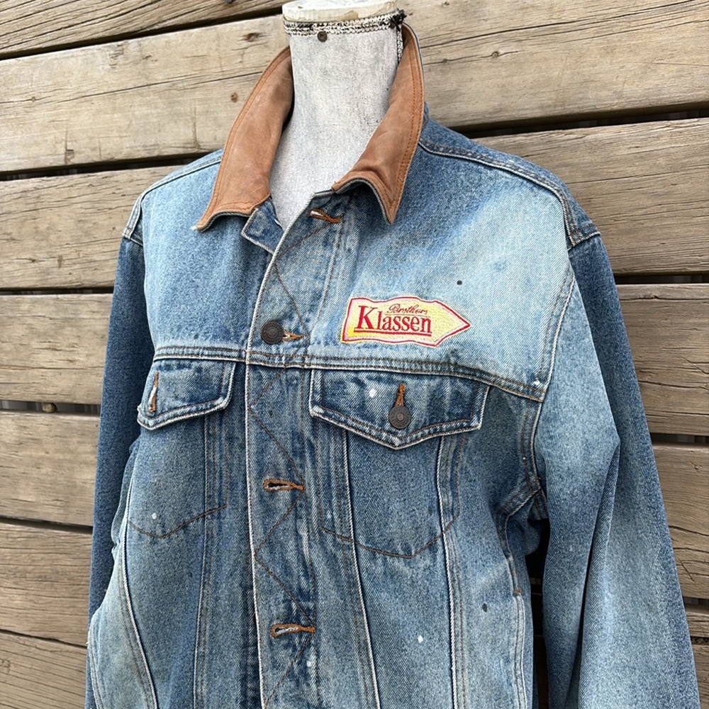 Vintage Canada Sportswear Denim Jacket – Distressed vibes Sz M - Picture 3 of 14